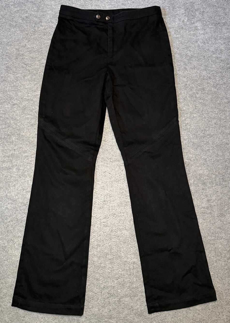 Ralph Lauren Women's Pants 4 Black Flared Denim Casual Classic